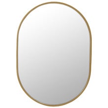 Satin Brass Peyton Oval Stainless Steel Wall Mirror
